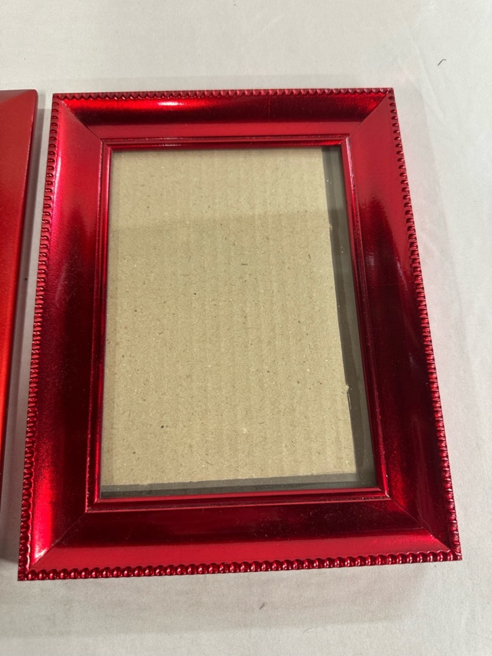 Glossy Metallic Red Picture Frames (lot of 2) - Picture 2 of 5
